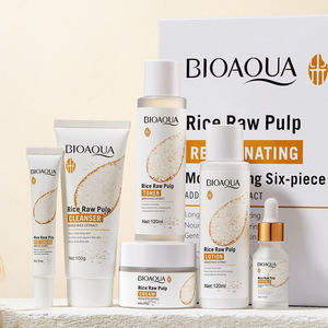 Ensemble de soins de la peau au riz BIOAQUA Private Label, gel exfoliant hydratant, savon artisanal, crème pour le visage, kit éclaircissant - Product Image 2