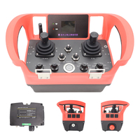 Télécommande radio pour grue, étanche IP65, double joystick universel, écran 1,8 pouces, 2 batteries au lithium 5000 mAh pour grue à portique
