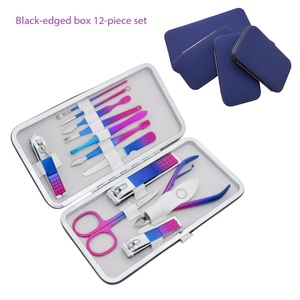 Set de <span class=keywords><strong>Manicura</strong></span> de Acero Inoxidable 10 en 1, <span class=keywords><strong>Kit</strong></span> de <span class=keywords><strong>Pedicura</strong></span> con Cortaúñas de 7/10/12/15 Piezas - Product Image 2