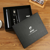 Ensemble cadeau de carnet professionnel haut de gamme personnalisé, 4 pièces, accessoires pour conférences d'entreprise, réunions annuelles, événements professionnels