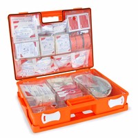 Firstar Factory Firstar Logo Portable ABS Trousse de premiers soins Mallette de rangement médicale certifiée CE 40x30x15cm pour la maison et l'extérieur