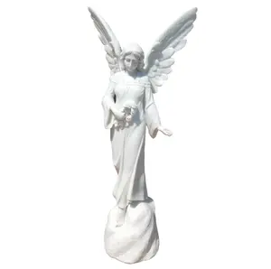 Stone Carving Large Statues Natural White Marble Sculptures Lady Women Statue