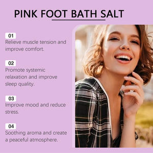 Sel de bain pour pieds de spa rose Ingrédients naturels nettoyage en profondeur exfoliation douce hydratante - Product Image 5