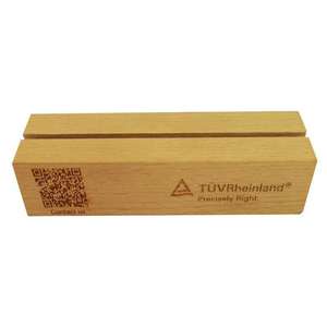 Expositor de Madera, Base de Madera de Haya, Forma Rectangular, Porta Tarjetas de Visita, Base para Exhibición en Escritorio de Oficina, Artesanías - Product Image 4