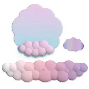 Cloud Gradient Gaming-Tastaturunterlage Handgelenkauflage Mauspad Ergonomischer <span class=keywords><strong>Laika</strong></span>-Schaumstoff Memory Rutschfeste Handauflage - Product Image 1
