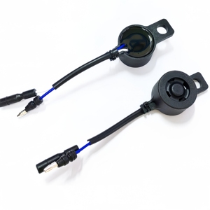 Buzzer piézo passif étanche FUET FSR-3322 12V 3700Hz avec boîtier PBT, 100dB, haute puissance sonore, avec câble pour motos - Product Image 3
