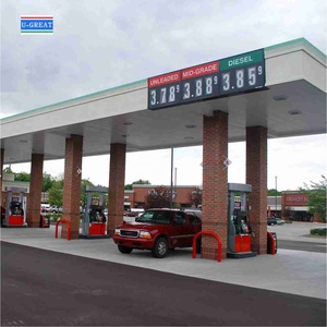 Nhà Máy Tùy Chỉnh Ngoài Trời 4 Kỹ Thuật Số 7 Đoạn 16 Inch Led Giá Gas Dấu Hiệu Số Cho Trạm Dầu - Product Image 4