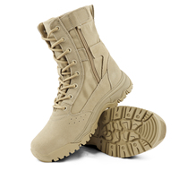 Bottes tactiques en cuir pour hommes, best-seller, respirantes, confortables, semelle en caoutchouc antidérapante, résistantes à l'usure, amortissantes, avec soutien de la cheville