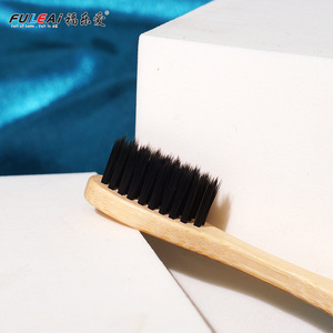 Fuleai Bamboo Toothbrush Adult Flat Square Tail Straight Handle Biodegradable Eco Friendly Non Disposable Hotel Amenities - Product Image 4