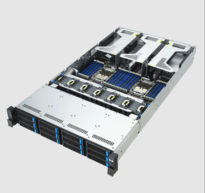Système de serveur barebone à grande capacité de stockage RS720-E12-RS12U avec 12 baies (4 baies SATA/SAS + 8 baies SATA/SAS/NVME) et 2 alimentations 2700W PSY - Product Image 4