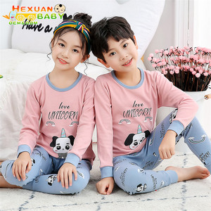 100-160 Su Misura Molla Organico 100% Cotone Degli Indumenti Da Notte <span class=keywords><strong>Pigiami</strong></span> Del Fumetto Dei Capretti Delle Ragazze <span class=keywords><strong>Pigiami</strong></span> Set Per I Bambini - Product Image 3