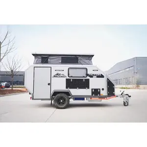 Mini camping-car remorque petite caravane rvs campeurs remorque de voyage en aluminium caravane expédition campeurs
