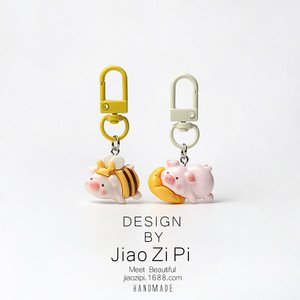 Dễ thương màu hồng loạt con heo đất <span class=keywords><strong>Keychain</strong></span> Mặt dây chuyền túi đồ trang sức cô gái ngọt ngào bột tất cả các trận đấu phim hoạt hình Đồ trang trí <span class=keywords><strong>Keychain</strong></span> - Product Image 1