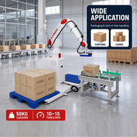 Robot palettiseur d'usine 50 kg avec pince à vide pour l'accumulation de cartons et le chargement de palettes