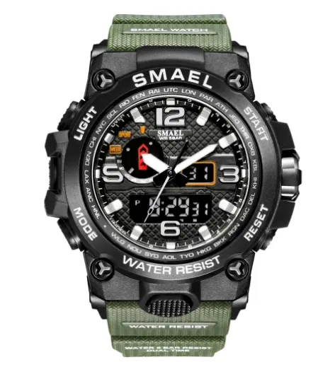 Japan movement S8012 Analog G Digital Watch Sports Shock Waterproof Luminous Alarm Cheap Black watch men