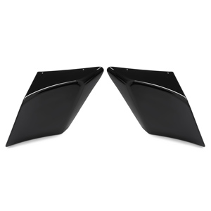 Coques latérales extensées noires vives pour Harley Street Road Glide 89-13 09 - Product Image 1