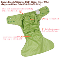 Cloth Diaper Baby Cloth Diaper / Nappies Baby's Breath Customized Prefold Baby Oeko Tex Reusable Nappy Washable Bulk Cloth Diaper Nappies Plain Color With Custom Logo