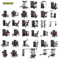 Ensemble complet d'équipements de musculation et d'entraînement aérobie haut de gamme pour clubs de fitness et centres sportifs en chaîne