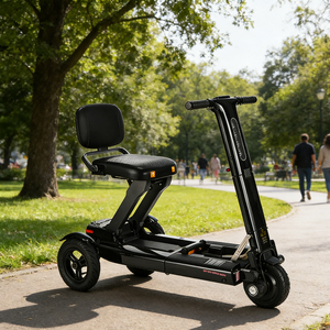 Zuowei ZW501 Factory Direct Sales High Power Fully Automatic <b>Folding</b> <b>Lightweight</b> Aluminum <b>Mobility</b> <b>Scooter</b> ZW501 <b>Lightweight</b> Por - Product Image 1