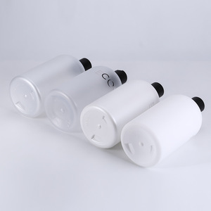 Frosted <b>Plastic</b> Bottle 500ml Screw Cap Cylinder Cosmetic <b>Packaging</b> Daily Chemical Use - Product Image 2