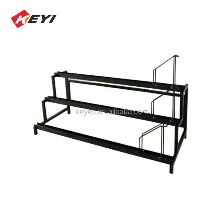 Customized Design bicycle Shop 3 Tier Display Stand Metal Floor Mountain Bike Shelf For Store bicycle Display rack