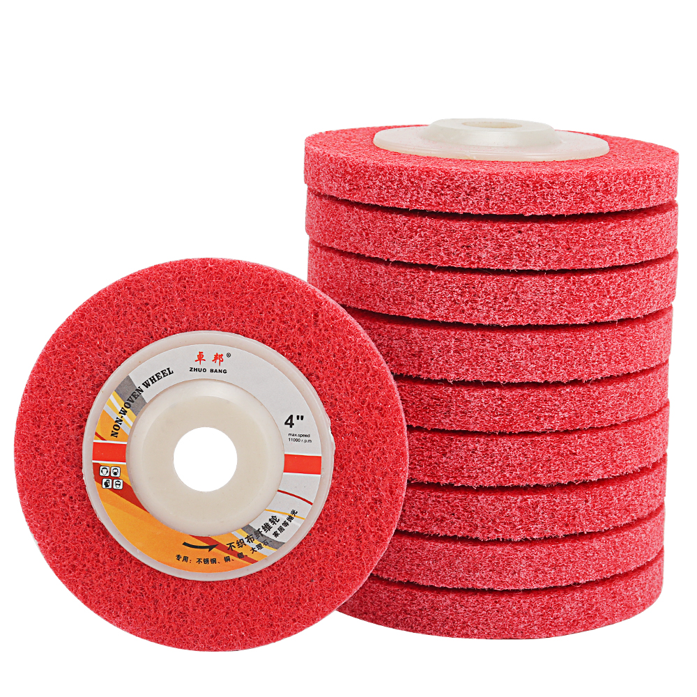 Оптовая продажа с фабрики, нетканый абразивный полировальный диск, нейлоновая угловая шлифовальная машина, полировальное колесо, нетканый диск