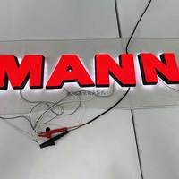 Enseigne en lettres acryliques 3D personnalisées, étanches, avec éclairage LED, indice de protection IP65/IP66/IP67, commande par application, montage mural pour utilisation en intérieur/extérieur