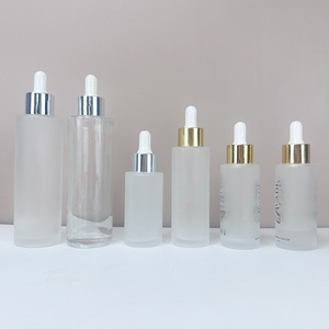 30ml 50ml 60ml 100ml 120ml 2oz 4oz Frosted Cosmetic Lotion Pump Fine <b>Mist</b> Glass Spray <b>Bottle</b> With Black White Lid - Product Image 5