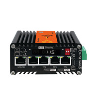 Convertisseur média industriel intelligent géré LNK-AIMC005GMP-AI avec écran LED, application et interface web