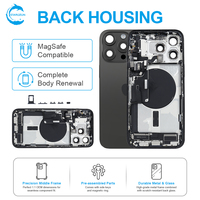 Boîtier de smartphone STAROZON en direct d'usine pour iPhone 15 Plus Pro Max, coque arrière sans batterie