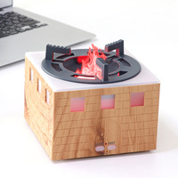 Nouveau modèle de diffuseur d'arômes créatif pour fabricants, avec flammes simulées 3D, humidificateur silencieux à effet flamme pour table