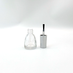 YALI N1119 Rainbow Silver Special Empty Glass Bottle Screw Cap Lid Screen Printing Hot Stamping 8ml Nail Polish Oil Free Sample