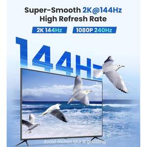 6ft USB C pour HDMI 2.0 Câble Thunderbolt 3/4/5 Compatible 4K 60Hz Anti-Interférence Aluminium Plaqué Or HDR Type-C pour - Product Image 4