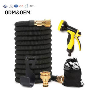 Manguera de Lavado de Autos de Acero Inoxidable de Alta Presión, Expandible de 50-100 Pies, Anticorrosiva, con Enrollador para Limpieza de Autos - Product Image 1