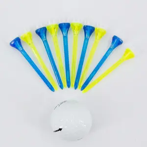 Рекламная портативная пластиковая многоцветная желтая синяя форма короны для спорта на открытом воздухе гольф-тройник аксессуары для вождения