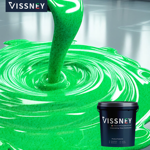Revêtement de sol auto-nivelant en acrylique coloré avec sable, imperméable, décoratif, peinture liquide pour sols intérieurs à appliquer au pinceau - Product Image 2