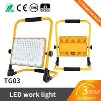 Lampe à LED portable pour travaux de construction KCD SMD IP65 étanche 10w 30w 60w 100w haute luminosité rechargeable 12v 9 pouces lampe de travail à LED