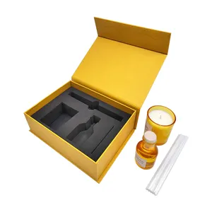 Hochwertiger Magnet verschluss Flip Reed Diffusor Flasche Verpackungs box leere Geschenk box für Kerze und Schilf Diffusor