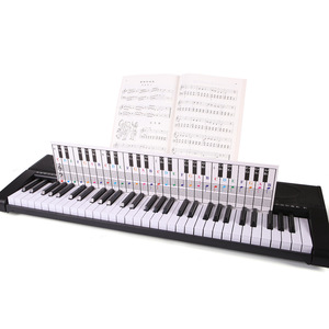 Tarjetas de Práctica de Dedilación <span class=keywords><strong>para</strong></span> Órgano Electrónico, con Diagrama de Notación Musical y Tabla de Referencia <span class=keywords><strong>para</strong></span> Teclados de <span class=keywords><strong>Piano</strong></span> de 61 y 88 Teclas, Venta al Por Mayor, PKC-0403 - Product Image 2