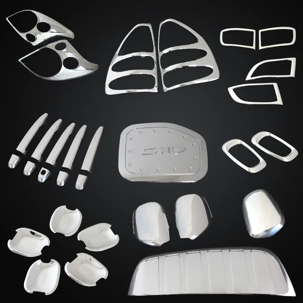 YCSUNZ ABS Plastic Chrome Kits Full combo Set Cover Kits For Toyota Prado FJ120 2003-2009 Exterior Accessories