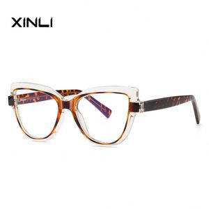 กรอบแว่นตาดีไซน์ใหม่ XINLINew รุ่น 2218 ทรงแคทอายสำหรับผู้หญิง หน้ากลม เหมาะสำหรับแว่นสายตา ขายส่ง - Product Image 4