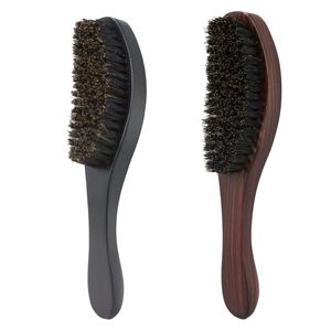 Brosse à barbe manche en bois de hêtre brosse à tête d'huile outils de coiffure prix d'usine - Product Image 1