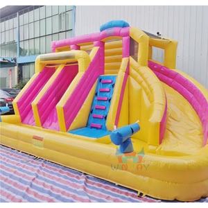 <span class=keywords><strong>Casa</strong></span> Inflable Comercial de PVC <span class=keywords><strong>con</strong></span> Toboganes Dobles, Castillo Inflable <span class=keywords><strong>con</strong></span> <span class=keywords><strong>Piscina</strong></span> y Trampolín Combinado para <span class=keywords><strong>Alquiler</strong></span> - Product Image 4