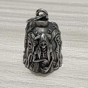 พวงกุญแจรูปหัวกะโหลกสเตนเลสสตีลสำหรับนักขี่นำโชคผู้เก็บเกี่ยวเทพเจ้ากริมม์ลิน - Product Image 6