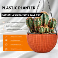 Pots suspendus à double compartiment auto-arrosants 1,28 L en PP pour usage intérieur/extérieur, maison et jardin