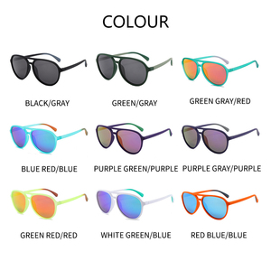 TAC แว่นกันแดดย้อนยุคโพลาไรซ์แบบข้ามพรมแดนใหม่ฟิล์มแท้เฉดสีตกปลาวัสดุ PC สีฟ้าแว่นกันแดดป้องกันรังสีขนาดใหญ่ - Product Image 5