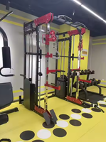 Entrenador cruzado multifuncional Power Cage Gym Fitness Squat Rack y Pull-up Smith Rack para culturismo y ejercicio