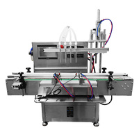 Machine de remplissage liquide de bureau semi-automatique pompe péristaltique à 4 têtes pour boisson verre/bocal emballage jus bière huile détergent