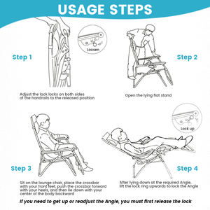 आधुनिक आउटडोर कैंपिंग फिशिंग लाउंज चेयर रिक्लियर शून्य गुरुत्वाकर्षण कुर्सी पर बेडरूम के उपयोग के लिए पोर्टेबल बीच कुर्सी - Product Image 6