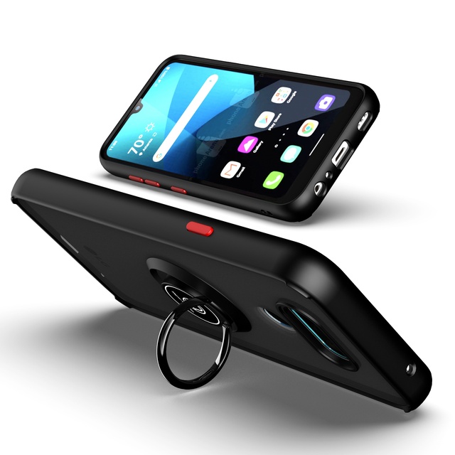 For LG Velvet 5G K61 K92 Q92 K51 K50 Q60 Mobile Phone Case Stand Armor Back Cover with Matte Finish Made of PC Material